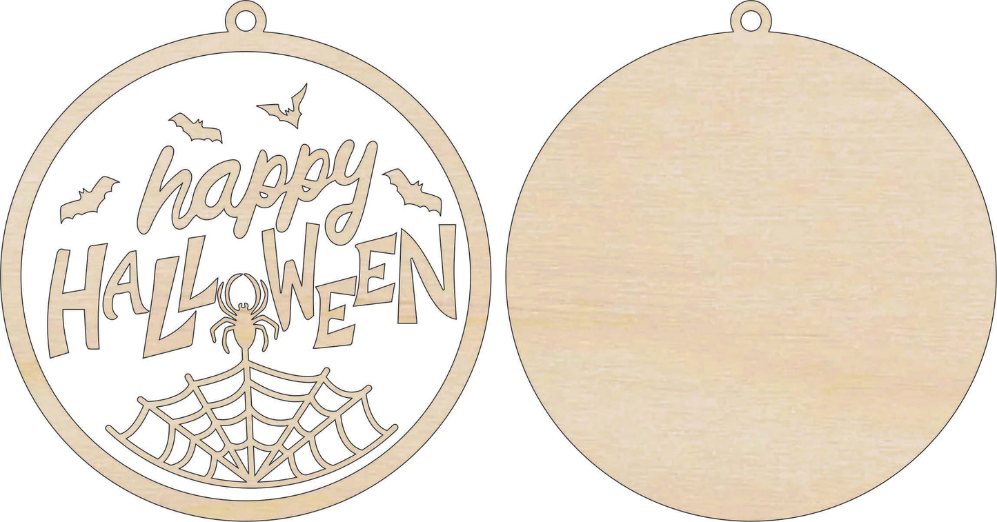 Happy Halloween Door Sign Unfinished Wood DIY Kit HA35