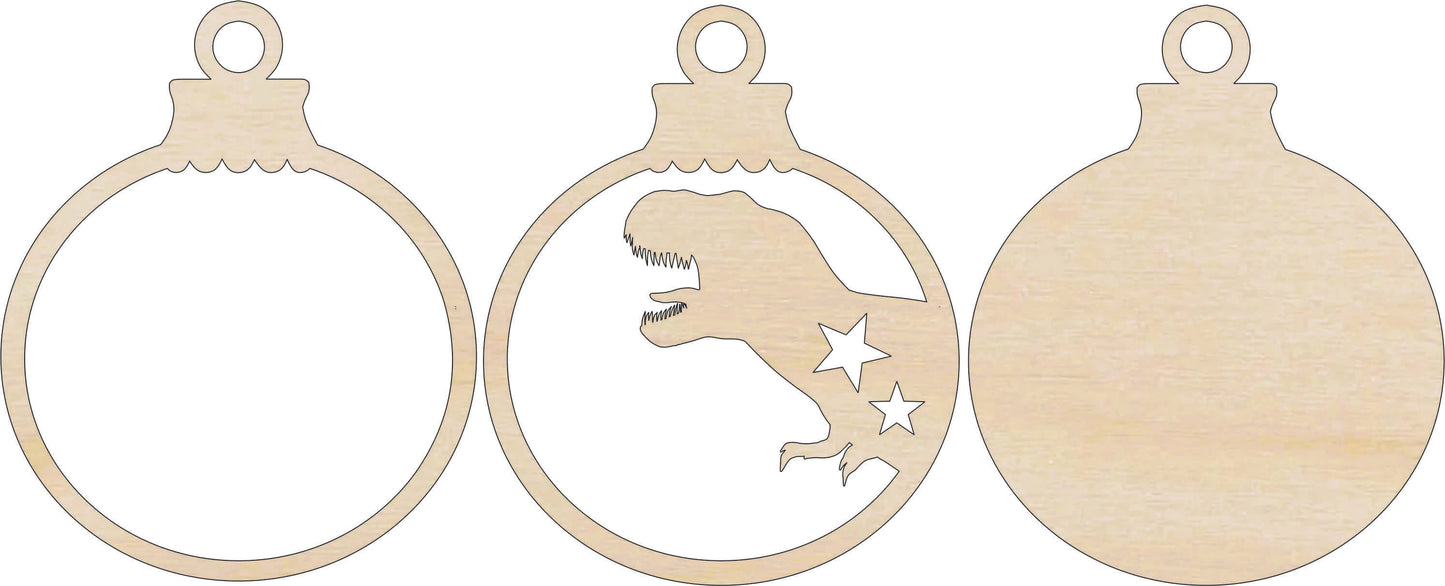 T-Rex Dinosaur Tyrannosaurus Rex Ornament Door Sign Unfinished Wood DIY Kit MY2